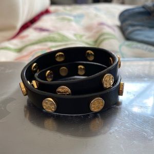 Tory Burch Leather Wrap Bracelet